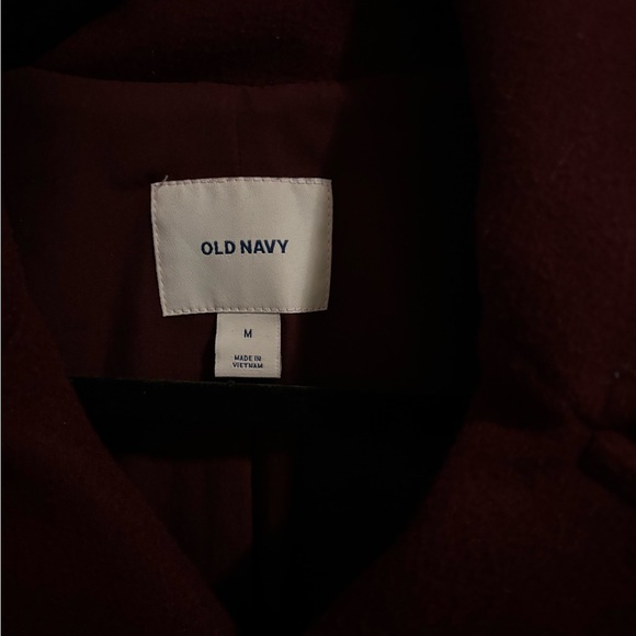 Old Navy Burgundy Peacoat - Picture 2 of 2